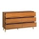 preview thumbnail 18 of 18, Walker Edison Mid-Century 6-Drawer Solid Wood Dresser