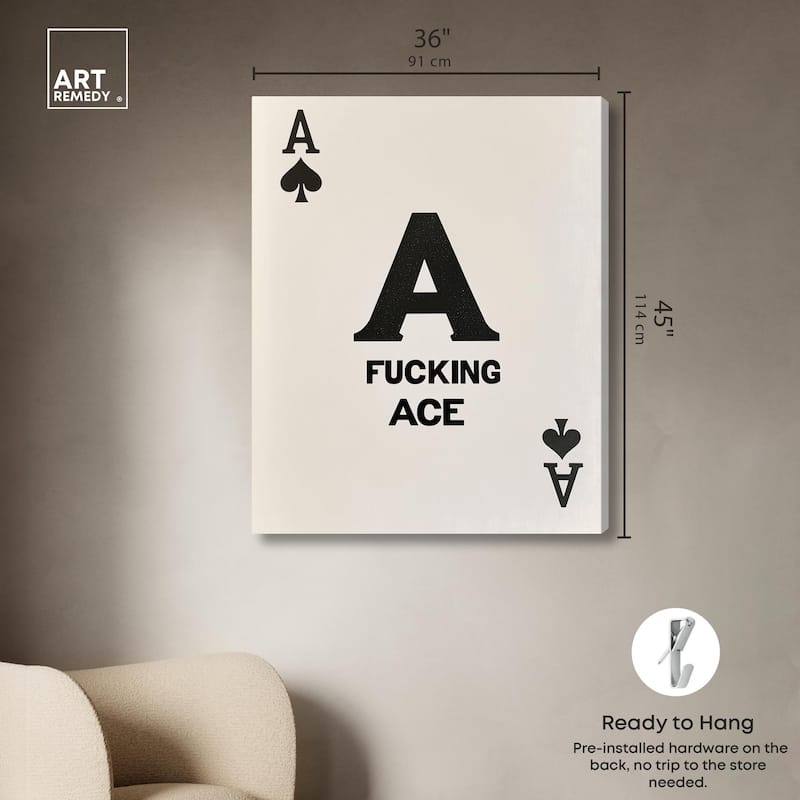 Ace Canvas by Art Remedy, Gallery Wrapped