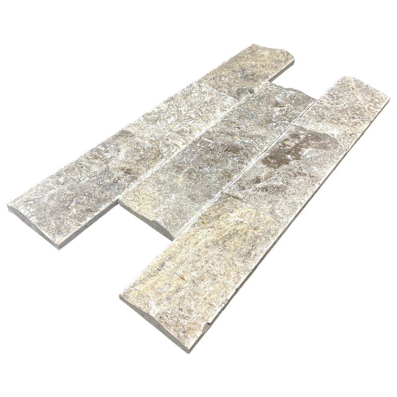 Argento Travertine 3" x 6" Split Face Tile