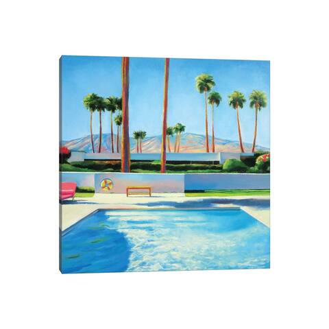 iCanvas "Palm Springs Pool" by Ieva Baklane Canvas Print
