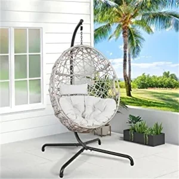 White wicker swing chair outlet