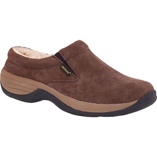 mens leather clog slippers