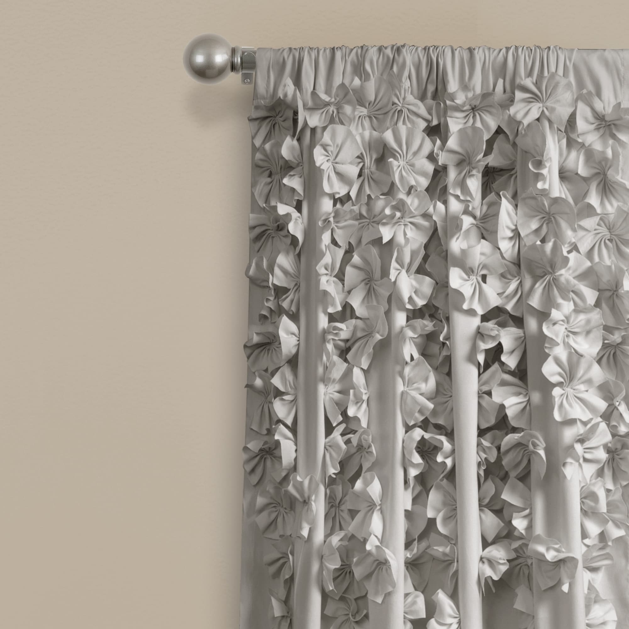 Silver Orchid Turpin Single Window Curtain Panel