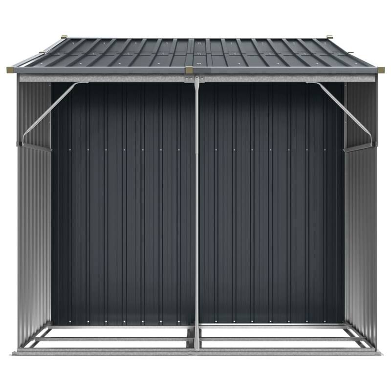 vidaXL Garden Shed Metal Outdoor Storage Tool Shed House Galvanized Steel