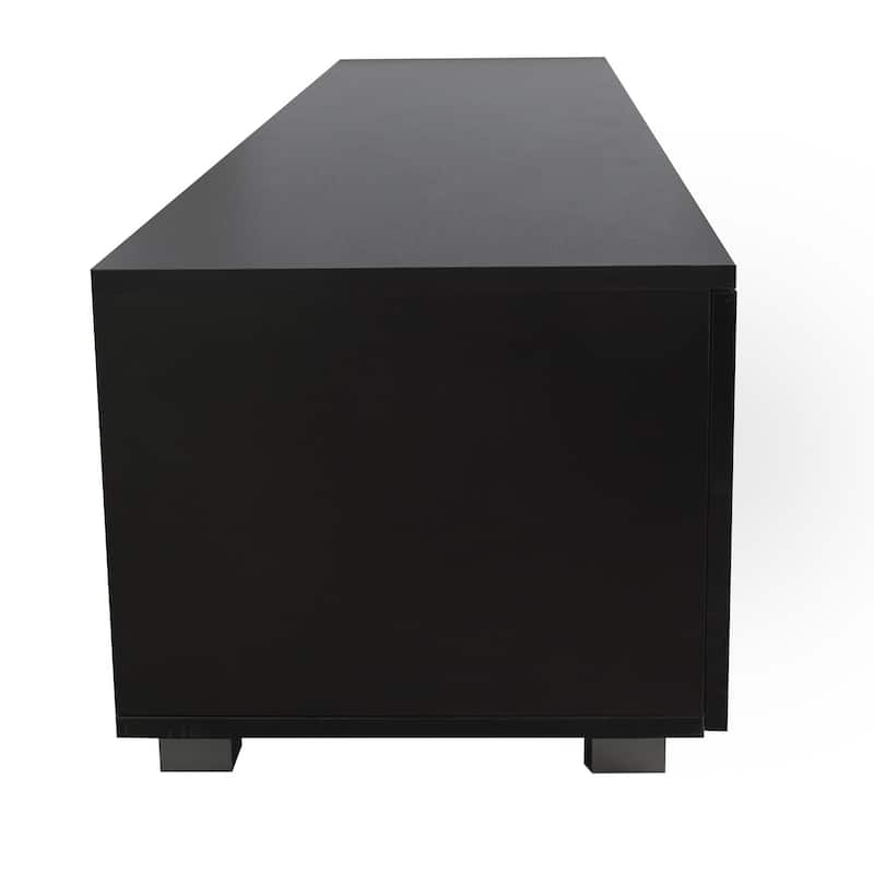 70 Inch TV Stands with 2 Storage Cabinet & Open Shelves