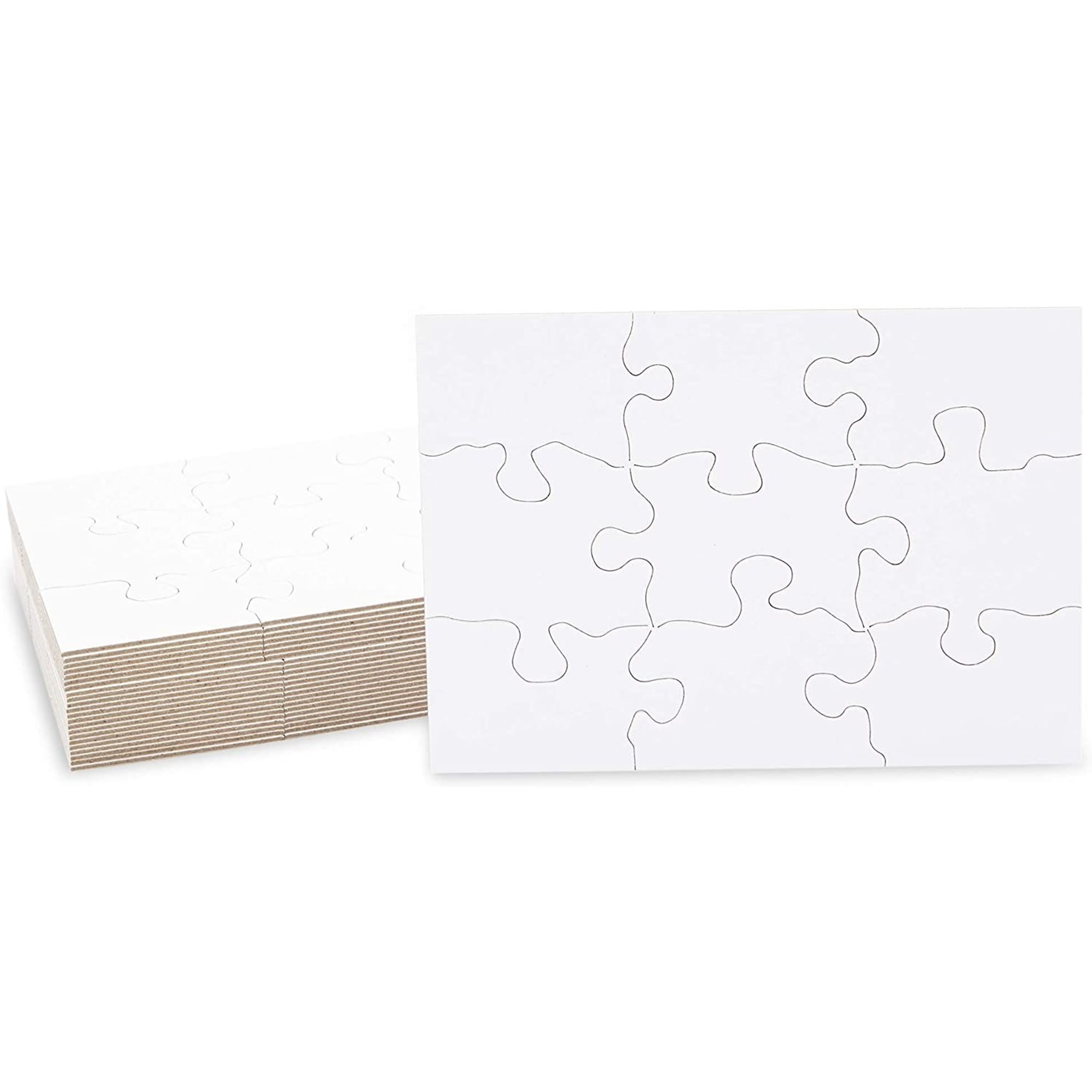 24 Sheets of Blank Puzzles to Draw On with 9 Jigsaw Pieces Each for DIY  Projects, White (5.5 x 4 In) - Bed Bath & Beyond - 37388413
