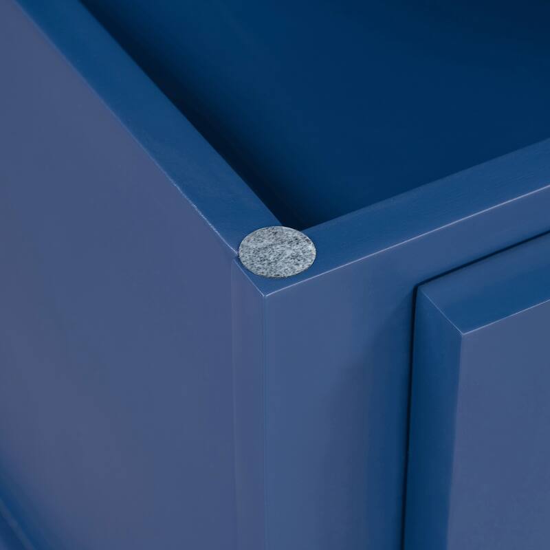 Fluted Storage Bench with 3 Drawers & Hidden Compartments