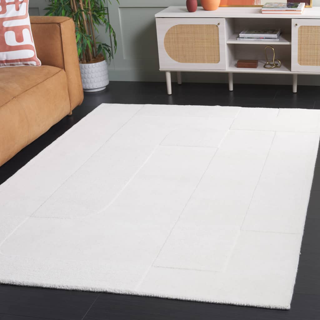 SAFAVIEH Hand-Loomed Mykonos Efkea Modern & Contemporary Wool Rug