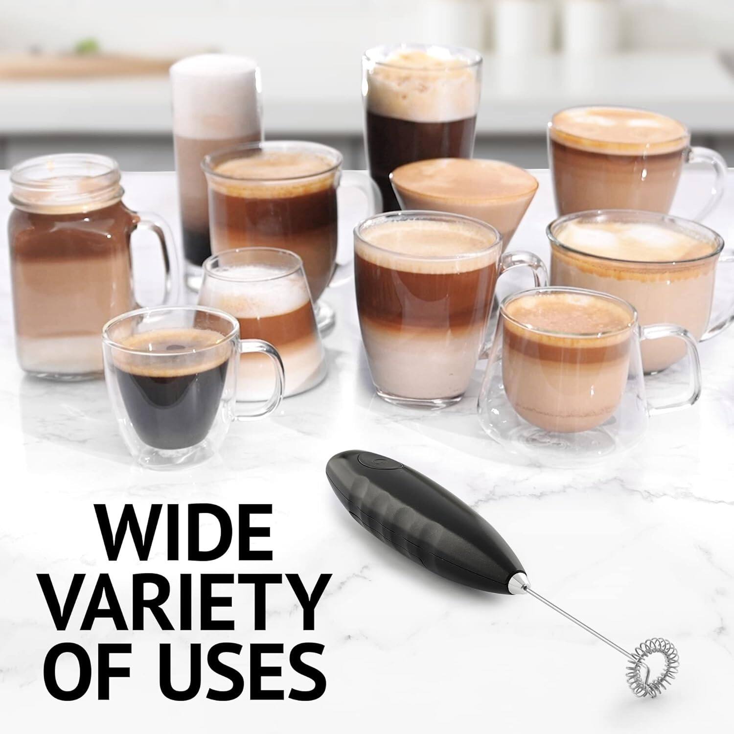 Zulay Kitchen Double Grip Milk Frother Handheld Bed Bath & Beyond