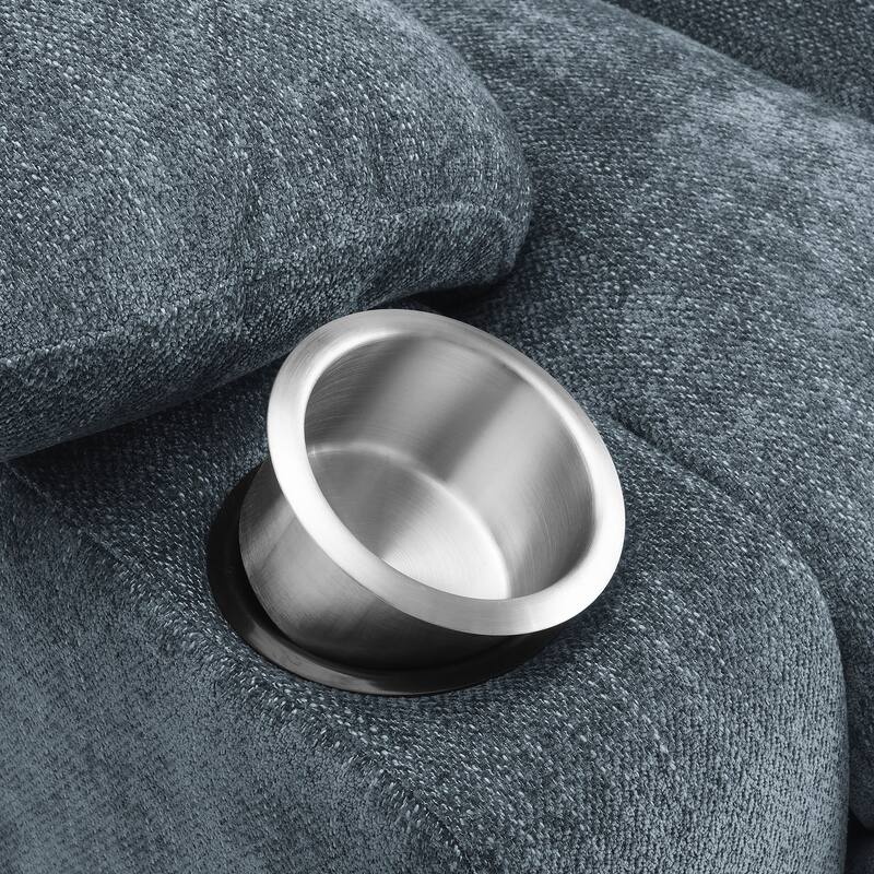 Beca Slate Blue Upholstered Power Lift Recliner