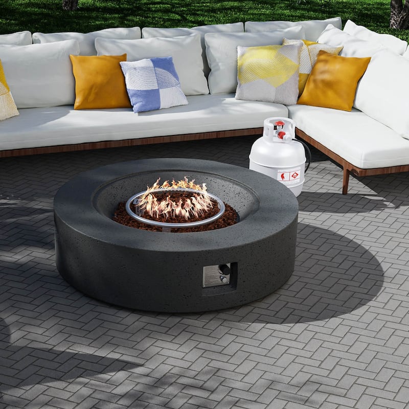 COSIEST Outdoor Propane Fire Pit Tank Outside with Waterproof Cover