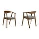 preview thumbnail 78 of 90, Set of 2/4/6 - Santana Mid-Century Modern Upholstered Wood Dining Chairs