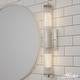 preview thumbnail 3 of 9, Hunter Holly Grove Bathroom Vanity Wall Light, Art or Shelf Light - Contemporary - Damp Rated!