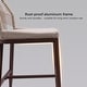 preview thumbnail 5 of 8, Rattan Height Bar Stools with Back and Cushions Set of 2
