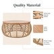 preview thumbnail 3 of 11, The Curated Nomad Doolittle Round Rattan Coffee Table