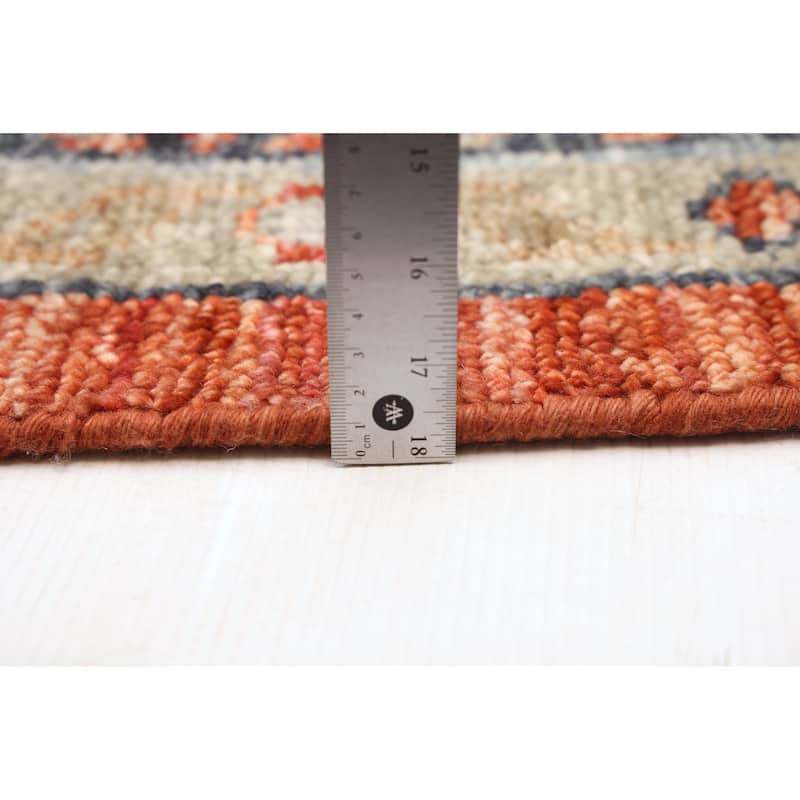 ECARPETGALLERY Hand-knotted Mamluk Dark Copper Wool Rug - 9'10 x 14'0