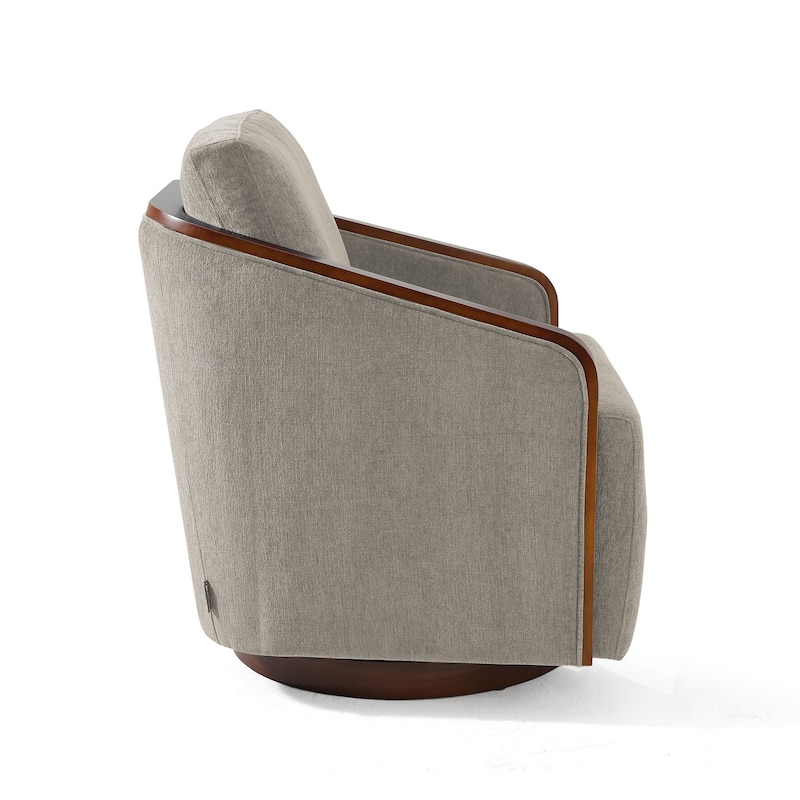 Modern Upholstered Swivel Accent Chair