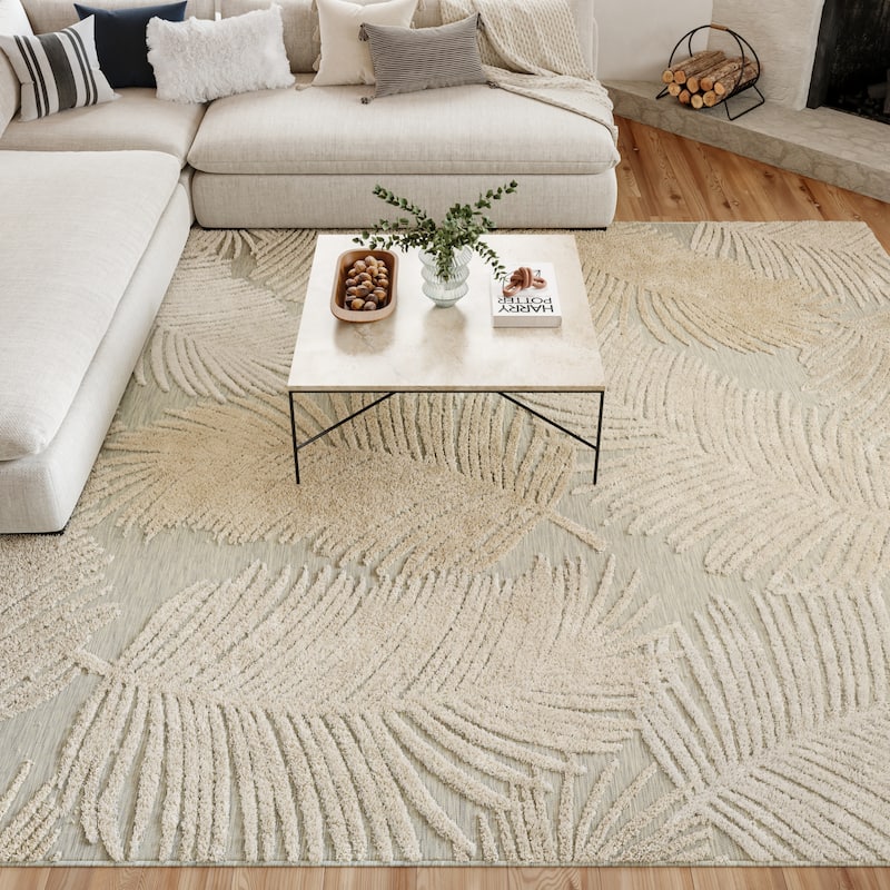 Nourison Suncoast Indoor/Outdoor Nature Area Rug.