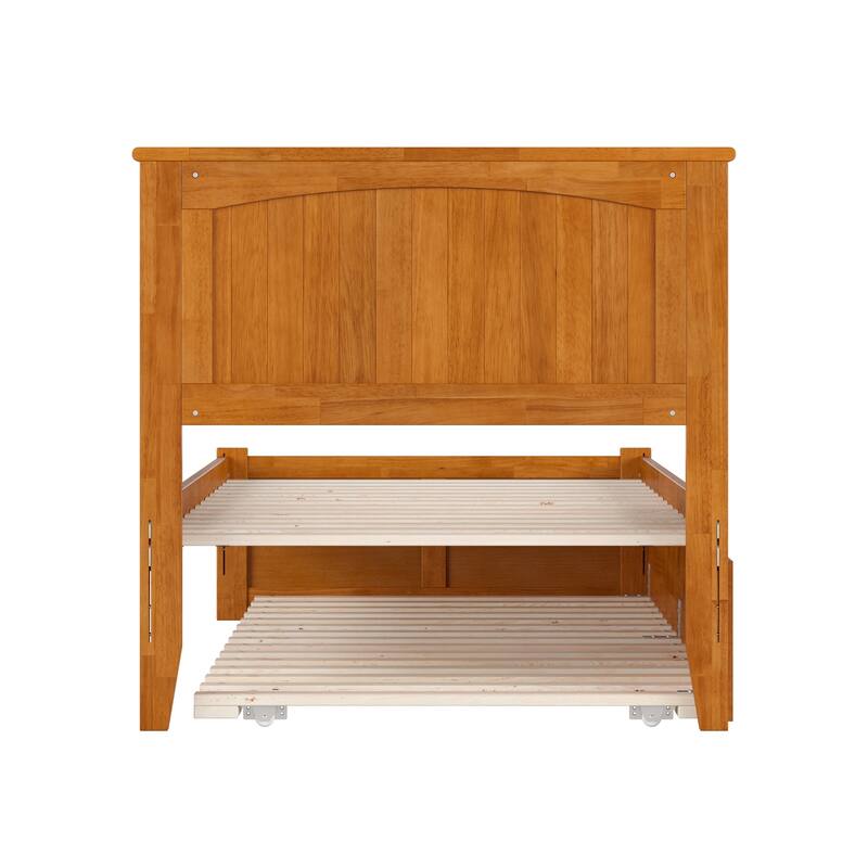 Nantucket Bed with Footboard and Twin Extra Long Trundle