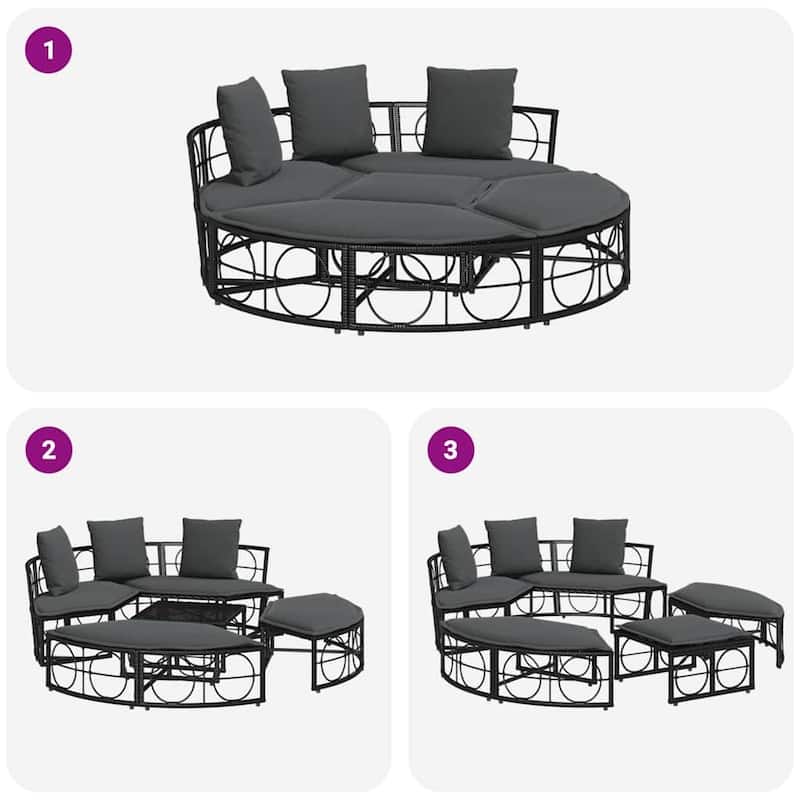 Modular Outdoor Lounge Bed Set