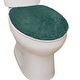 preview thumbnail 183 of 189, Home Weavers Waterford Collection Cotton Toilet Lid Rug | Elastic Fit | Fit Most Standard Toilet Lid | 18"x18"