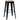 Decorative Accent Bar Stool for Indoor and Outdoor, Wooden Brown and Metal Black