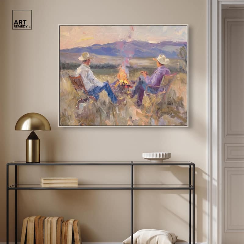 High Plains Camp Canvas by Art Remedy