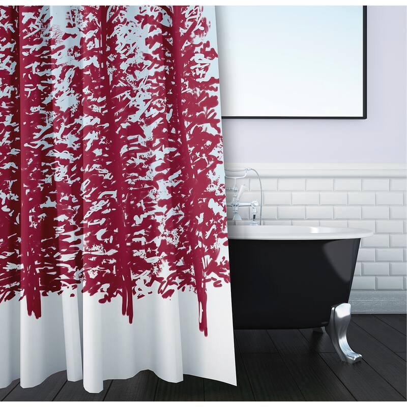 Hidden Forrest Holiday Print Shower Curtain