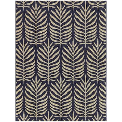 Meduna Tropical Leaves Indoor/Outdoor Area Rug