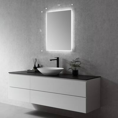 Altair Cassano Frameless Bathroom/Vanity LED Lighted Wall Mirror