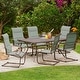 preview thumbnail 1 of 3, Royal Garden - Patio Dining Set - 7-Piece - Mountain View - Teal