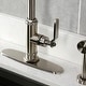 preview thumbnail 17 of 45, Kingston Brass Whitaker Single-Handle Deck Mount Kitchen Faucet with Brass Sprayer