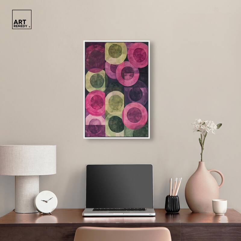 Orbital Pattern Canvas by Art Remedy