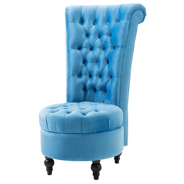 Blue deals plush chair