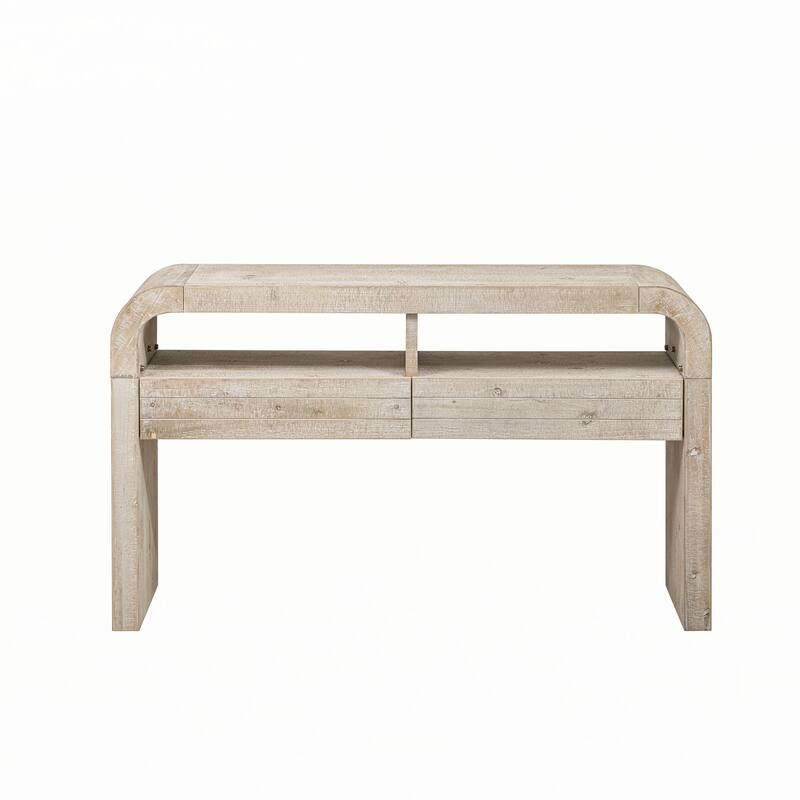 Console Table Entryway Table, Natural Wood Wash