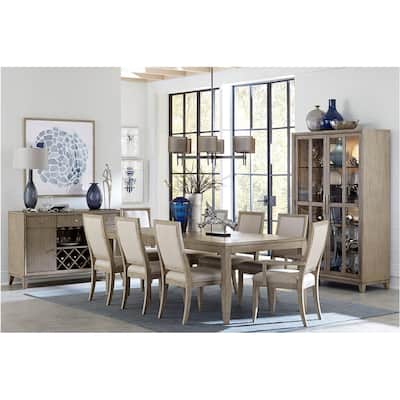 Maridel Gray Fabric Dining Room Set