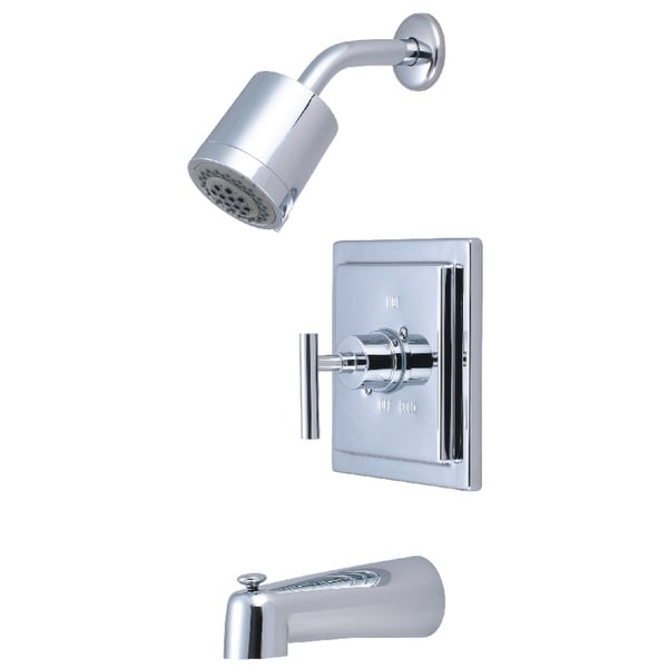 Kingston Brass KB465.CML Manhattan Tub and Shower Trim Package with 1.8 GPM Single Function Shower Head - Polished Chrome
