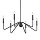 preview thumbnail 3 of 6, Kennedy 29.75" Wide 6-Light Chandelier