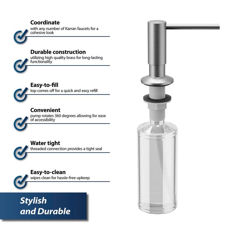 Karran SD35 Kitchen Soap/Lotion Dispenser
