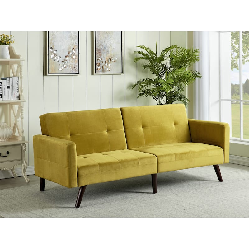 Eason 2-Seater Sofa Bed Sleeper - Golden Yellow