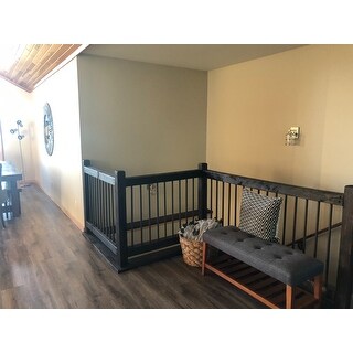 Porch & Den Roswell Multicolor Tufted Fabric Bench