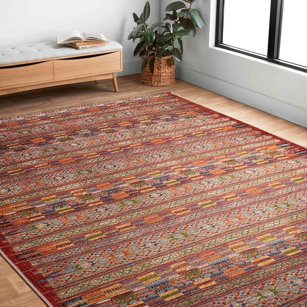 Alexander Home Armanda Modern Tribal Indoor/ Outdoor Area Rug. Opens flyout.