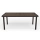 preview thumbnail 10 of 21, 71" Outdoor Rattan Wicker Patio Table with Engineered Wood Top - 39"W x 71"D x 30"H