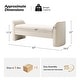 preview thumbnail 16 of 30, Elizabeth Modern Chenille Fabric Upholstered Bench with MInimal Assembly By HULALA HOME