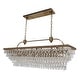 preview thumbnail 17 of 18, The Weston 40 Inch Rectangular Glass Drop Chandelier