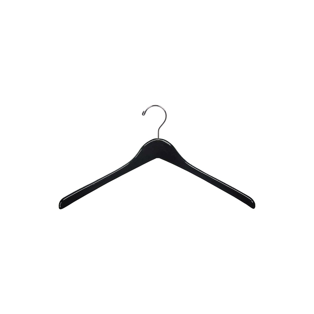 https://ak1.ostkcdn.com/images/products/is/images/direct/30d00d48ede3e19e83c393b26aa7a44aecd39e0e/Black-Contoured-Wooden-Top-Coat-Hanger%2C-17%22-Length-x-1-2%22-Thick%2C-Chrome-Hook-Box-of-25.jpg