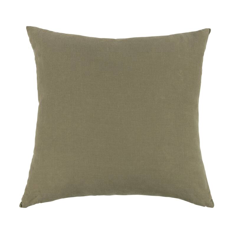 French Linen Pillow with Removable Sham by BOKSER HOME