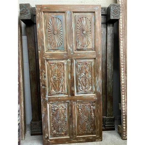 LUCENA Indian Rustic Carved Door