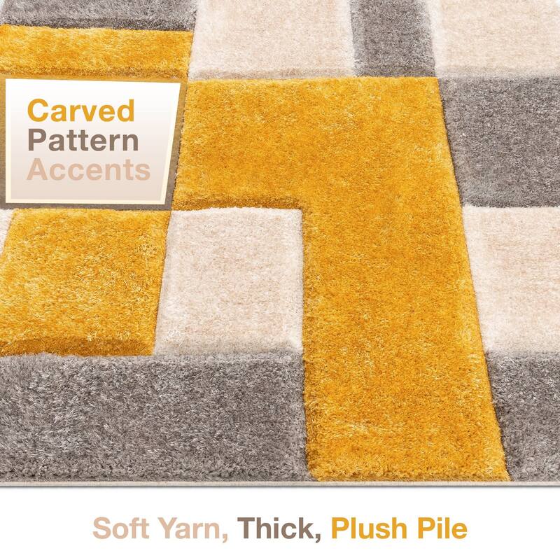 Well Woven San Francisco Escondido Geometric Shag Area Rug