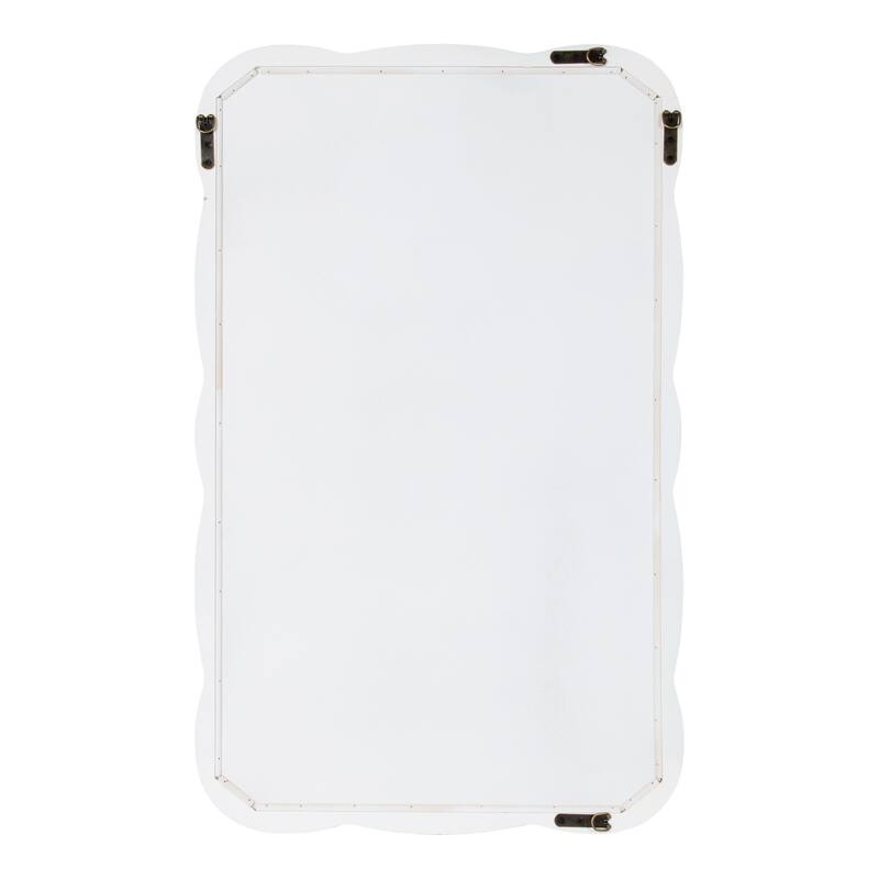 Kate and Laurel Hatherleigh Scallop Wood Wall Mirror - 24x38